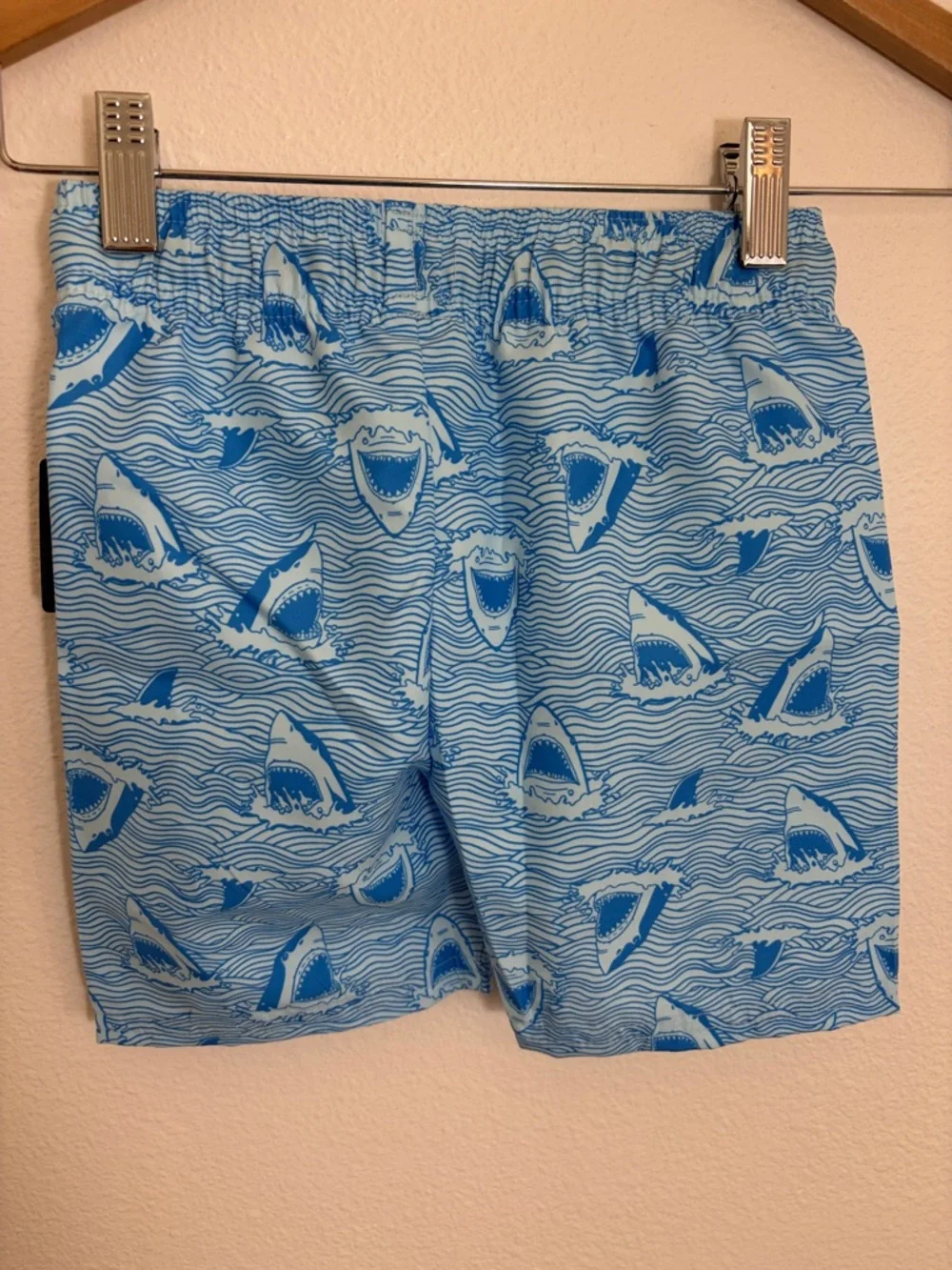 NWT Set Hurley UPF 50+ Blue Shark Short Sleeve Rash Guard Swim Shorts